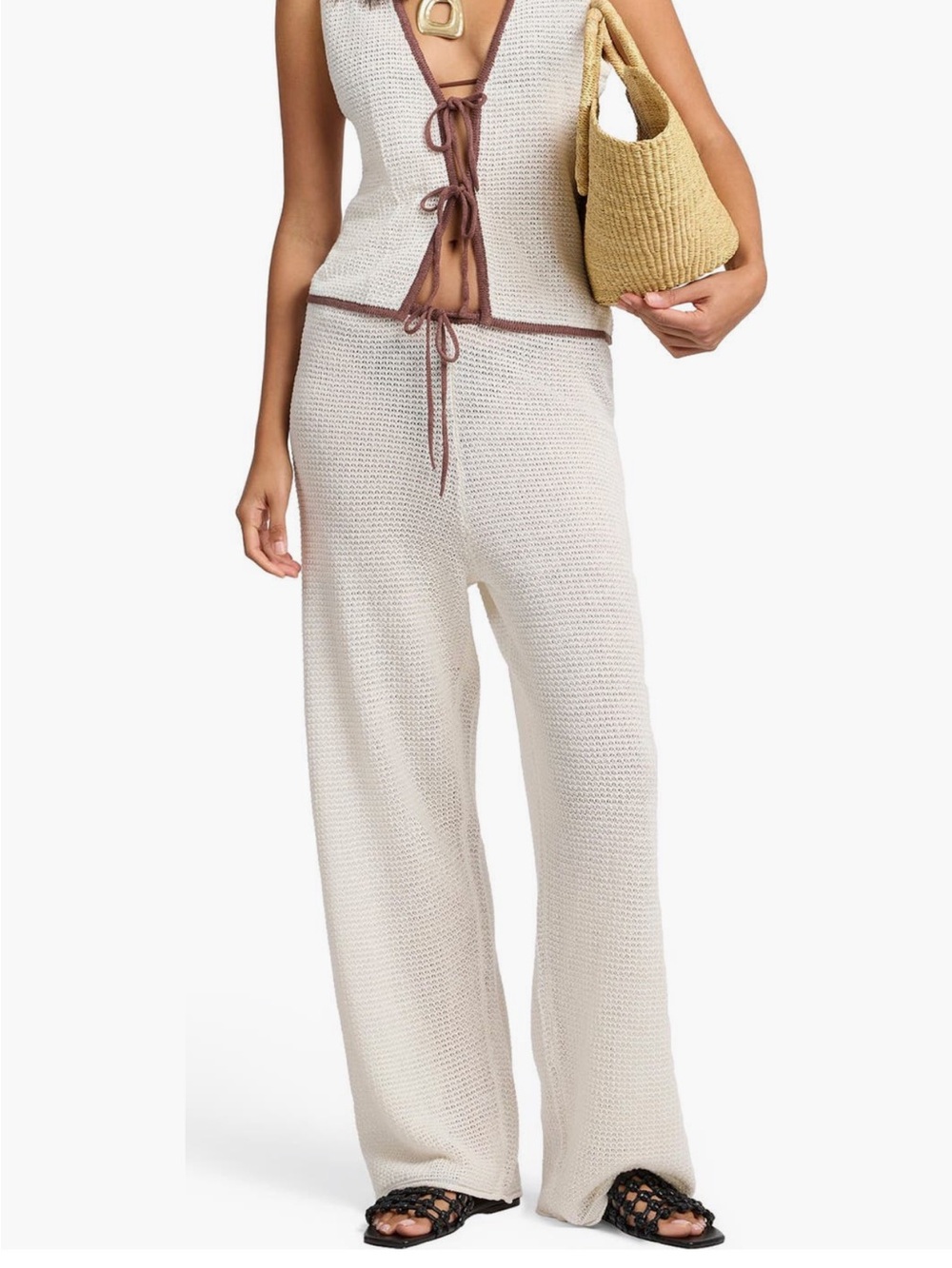 Onia Linen Knit Drawstring Pant